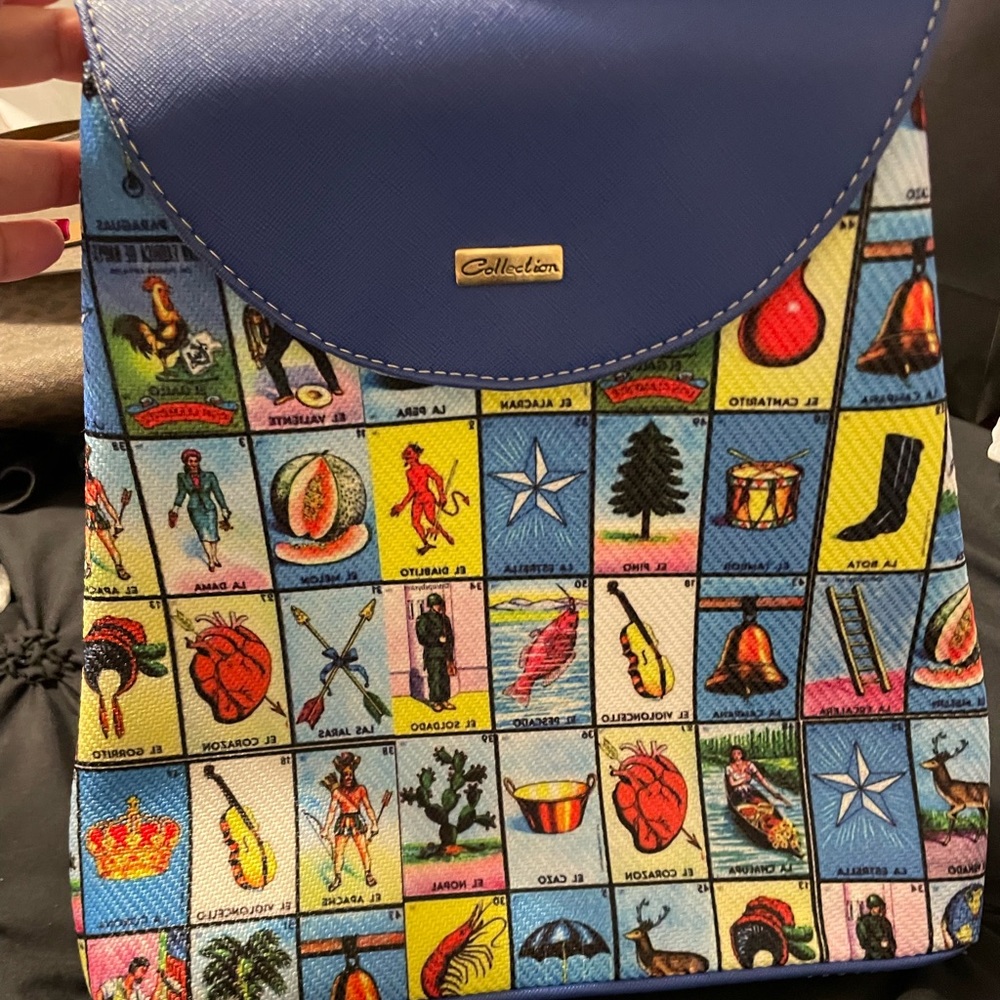 Collection loteria print backpack